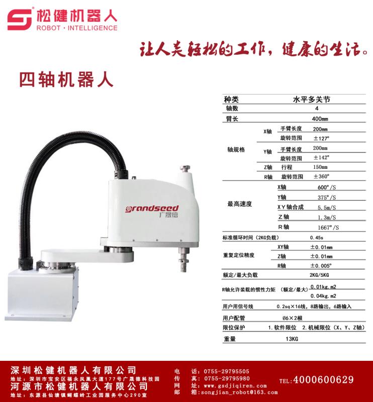 四轴机器人参数配置